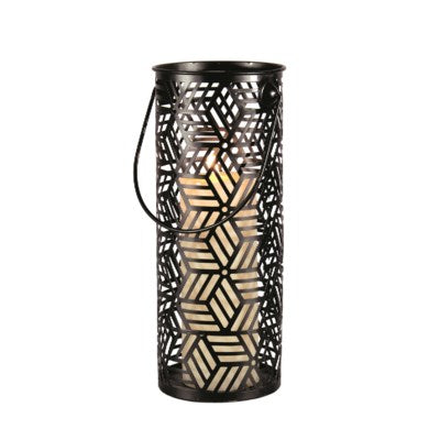 Lantern - Metal/Black 12''