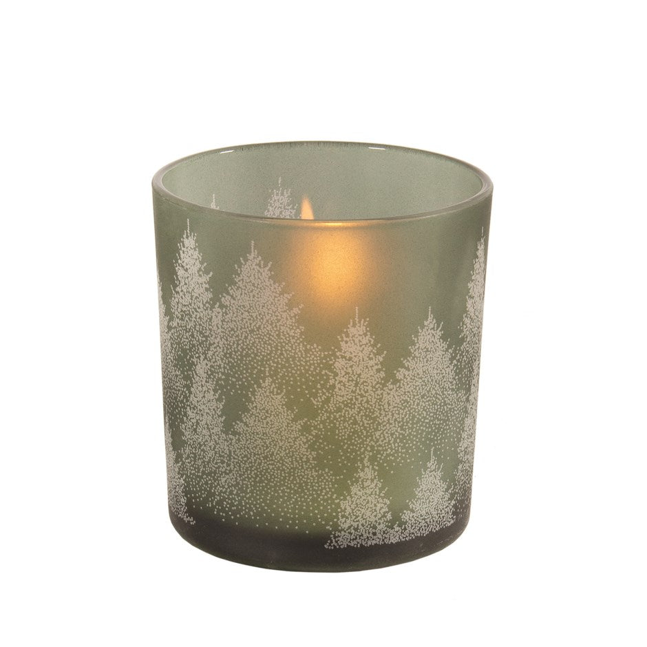 Green Votive Tea Light Large